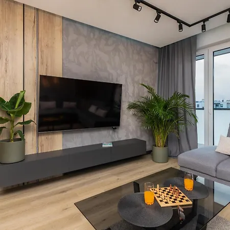 With Two Bedrooms, Balcony, Parking And Access To Sauna In By Renters Appartamento