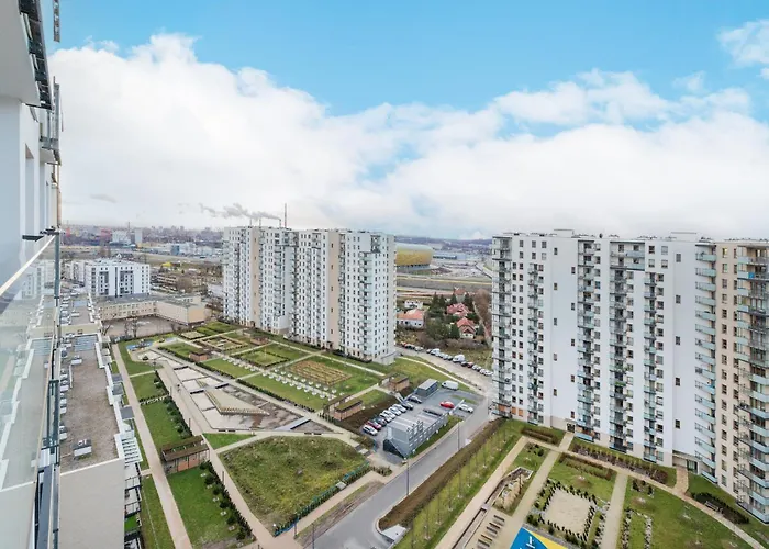 With Two Bedrooms, Balcony, Parking And Access To Sauna In By Renters * グダニスク