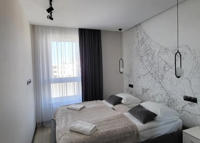 アパート With Two Bedrooms, Balcony, Parking And Access To Sauna In By Renters グダニスク